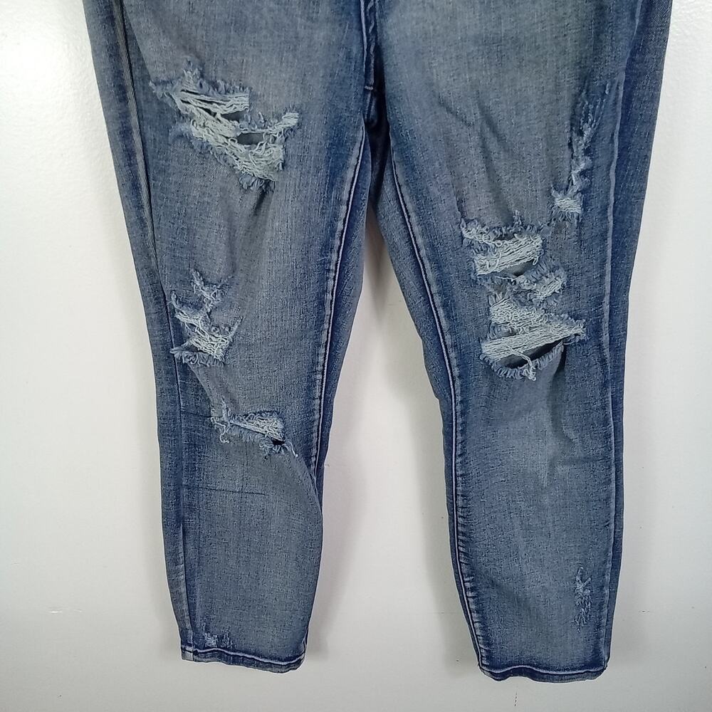 Judy Blue Boyfriend Fit Jeans Women's 7/28 Blue Distressed Destroyed High Rise - Picture 7 of 8